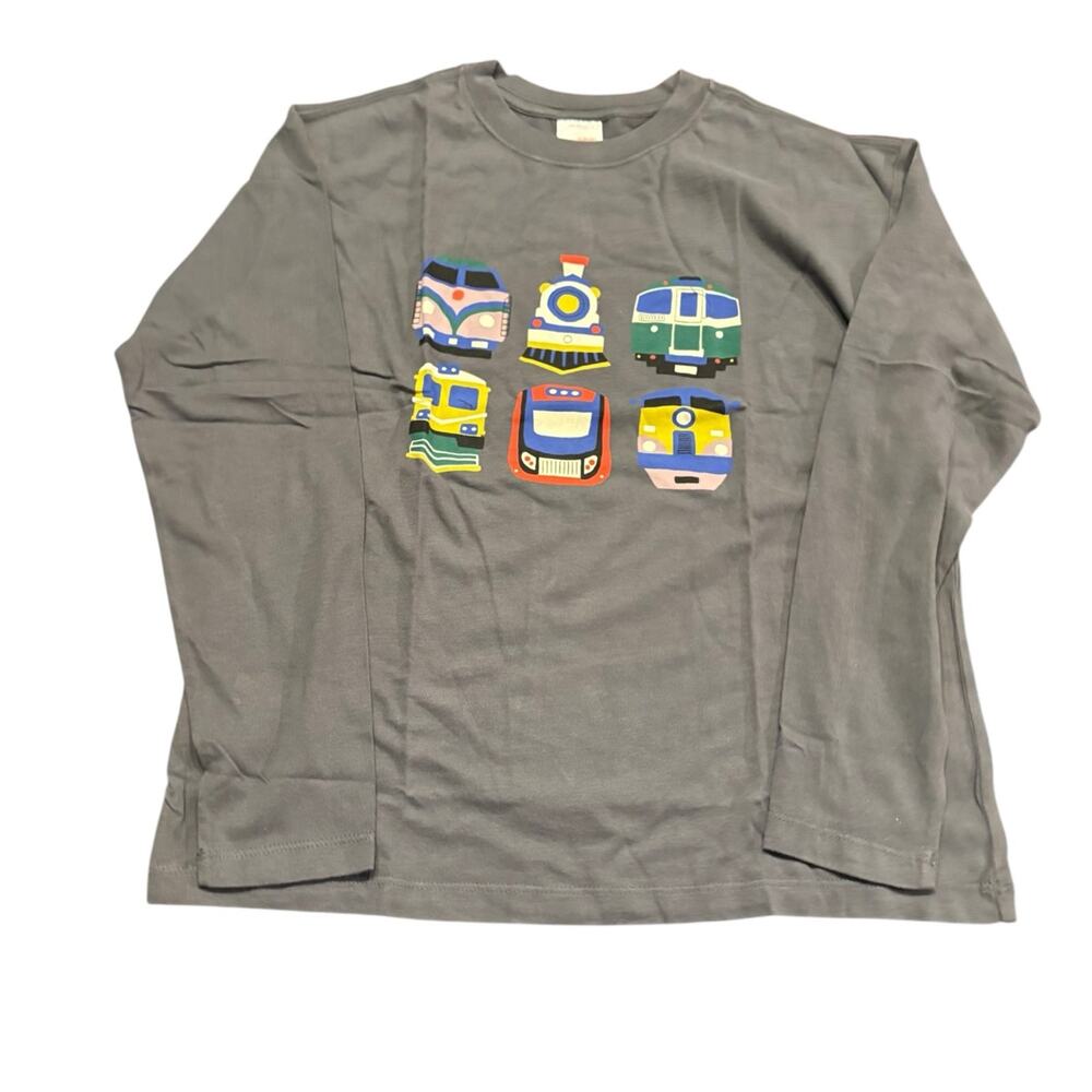 NWT Hanna Andersson Size 12 Boys Long Sleeve “Holiday Transportation” Shirt